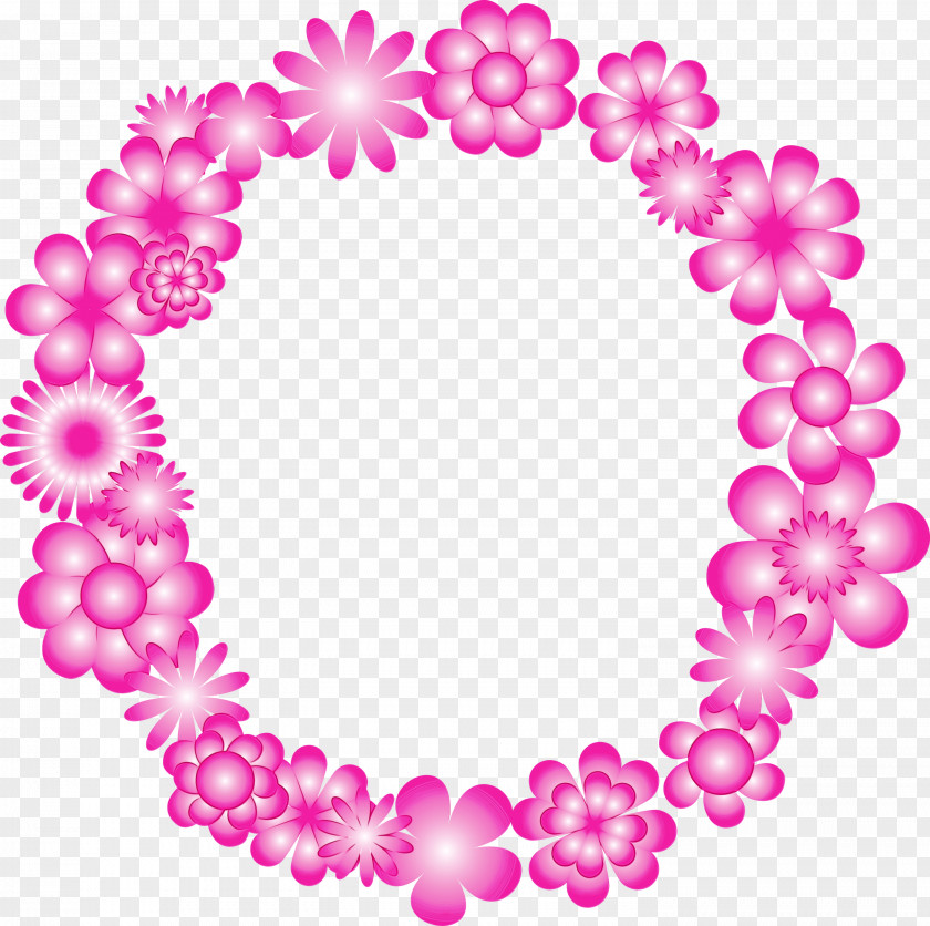 Pink Heart Magenta Circle PNG