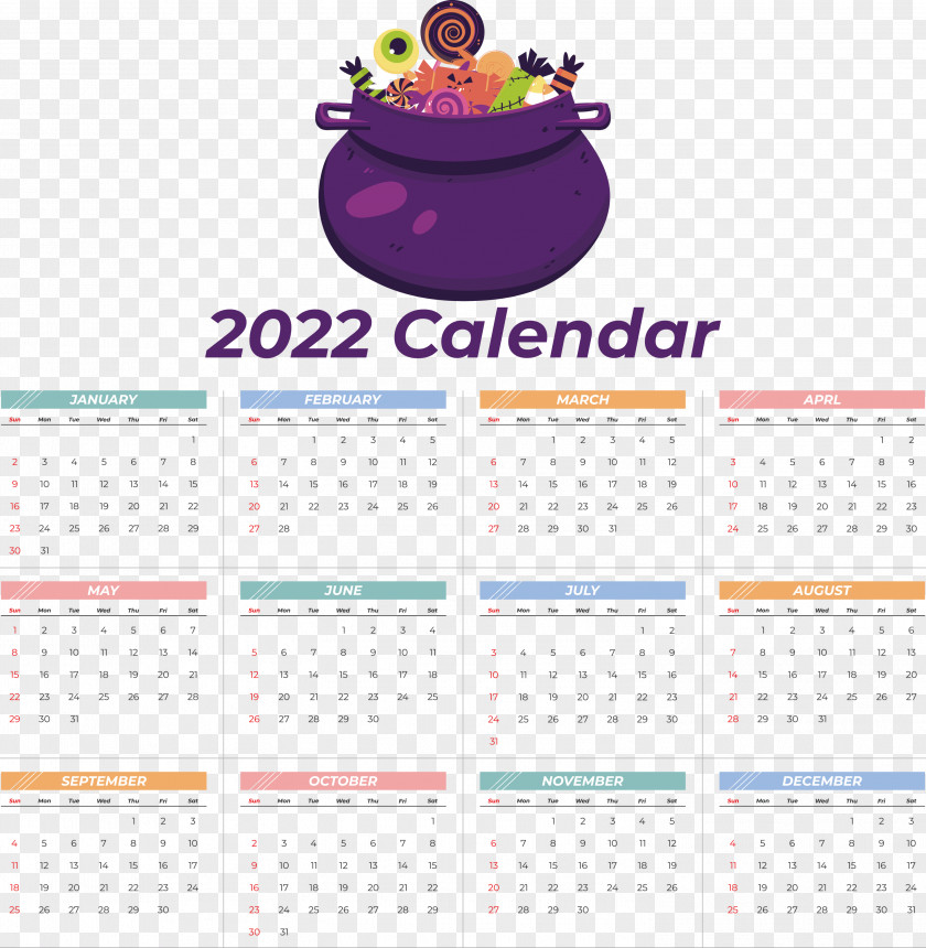 2022 Calendar 2022 Printable Yearly Calendar Printable 2022 Calendar PNG