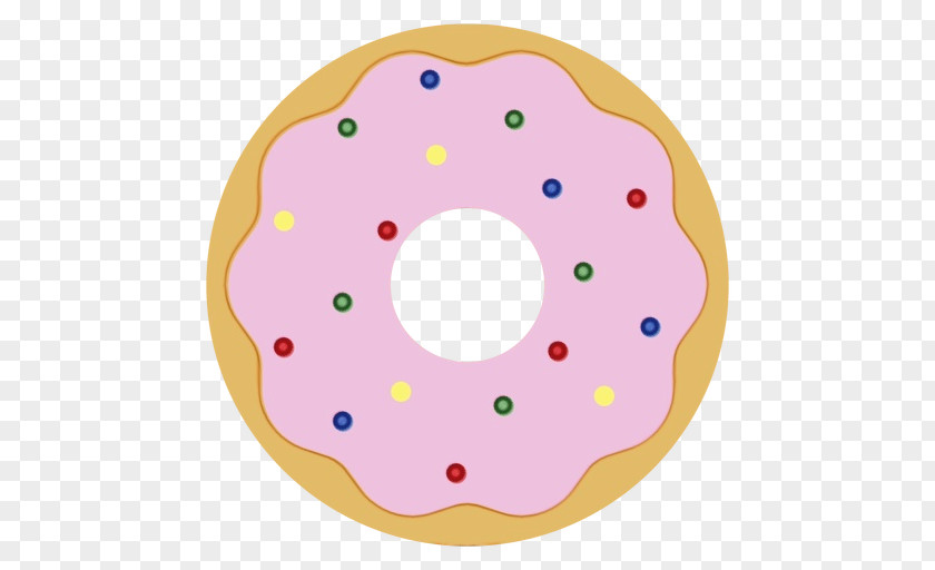 Pastry Food Doughnut Ciambella Pink Baked Goods Glaze PNG