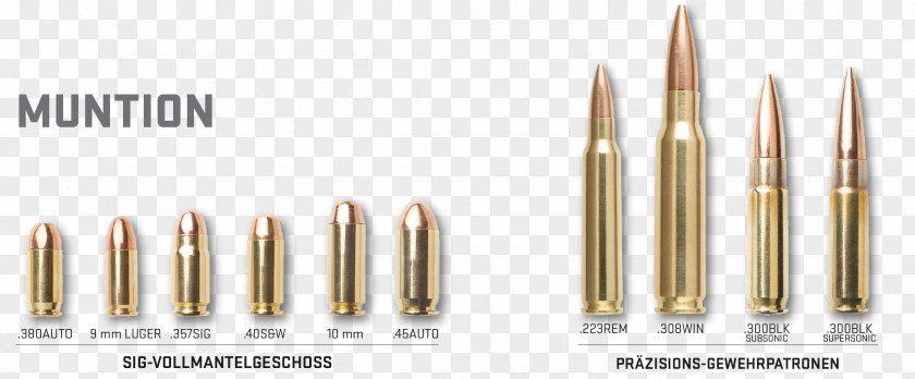 Ammunition Full Metal Jacket Bullet Cartridge .357 SIG PNG