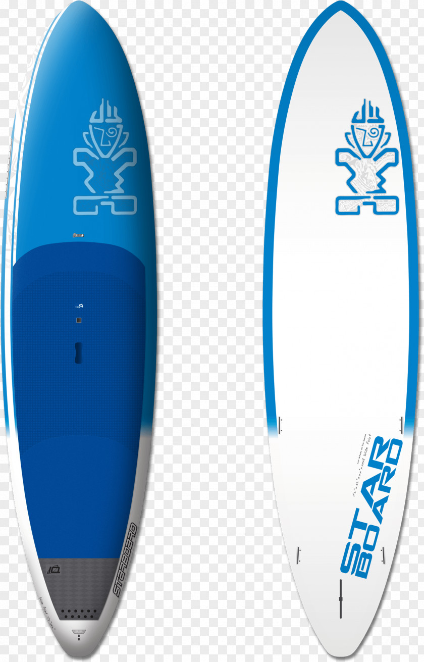 Blue Dynamic Wave Standup Paddleboarding Surfing Surfboard PNG