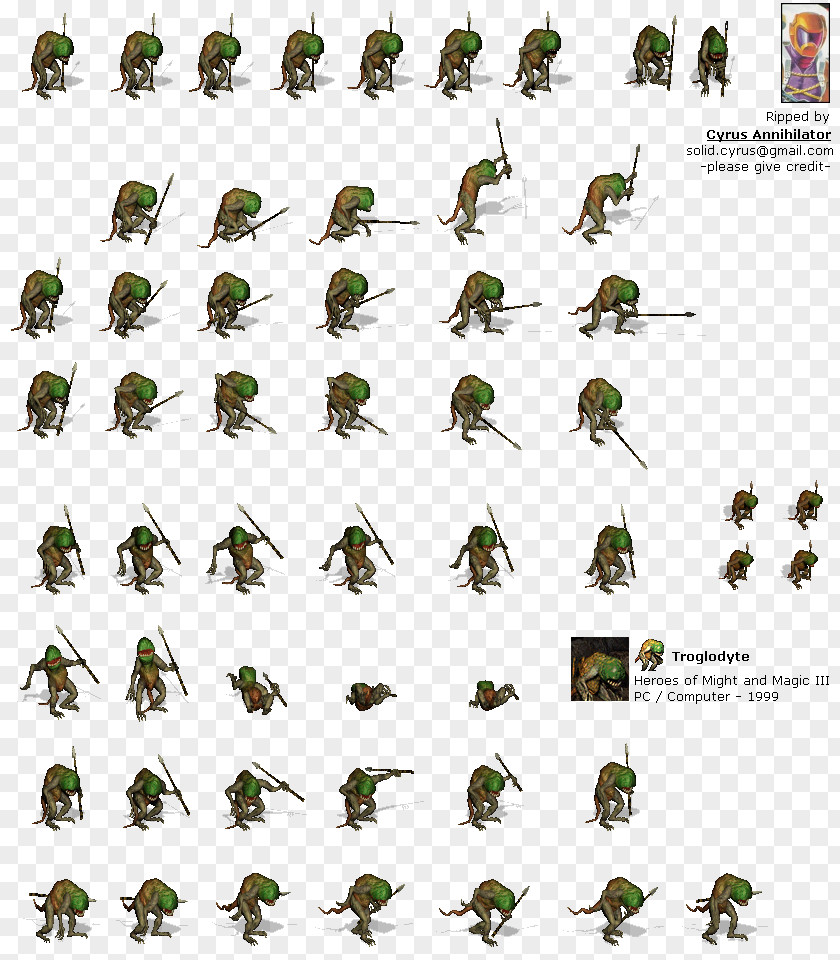 Cave Heroes Of Might And Magic III & VII Troglodyte Caveman PNG