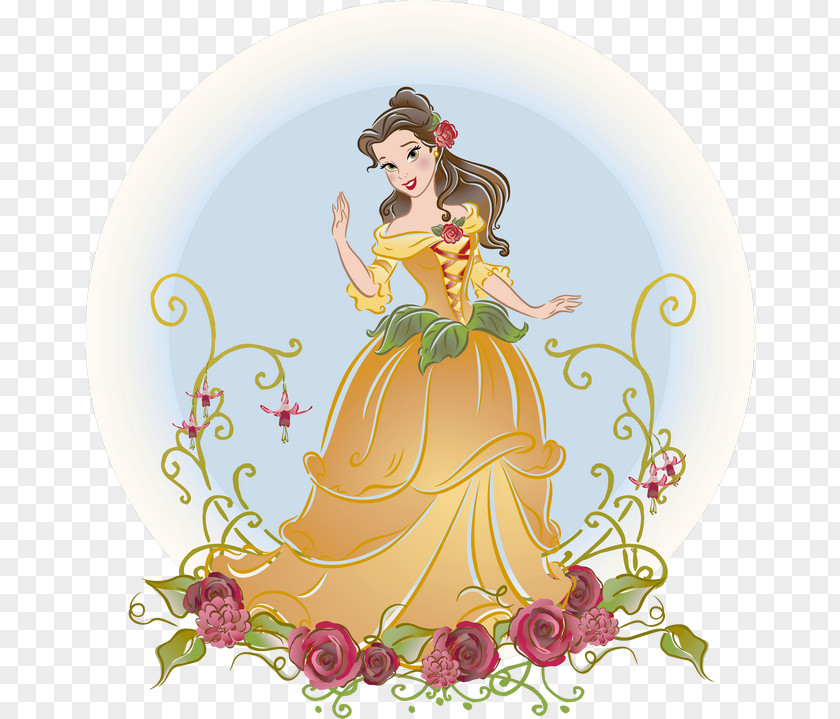 Disney Princess Belle Beast Ariel PNG