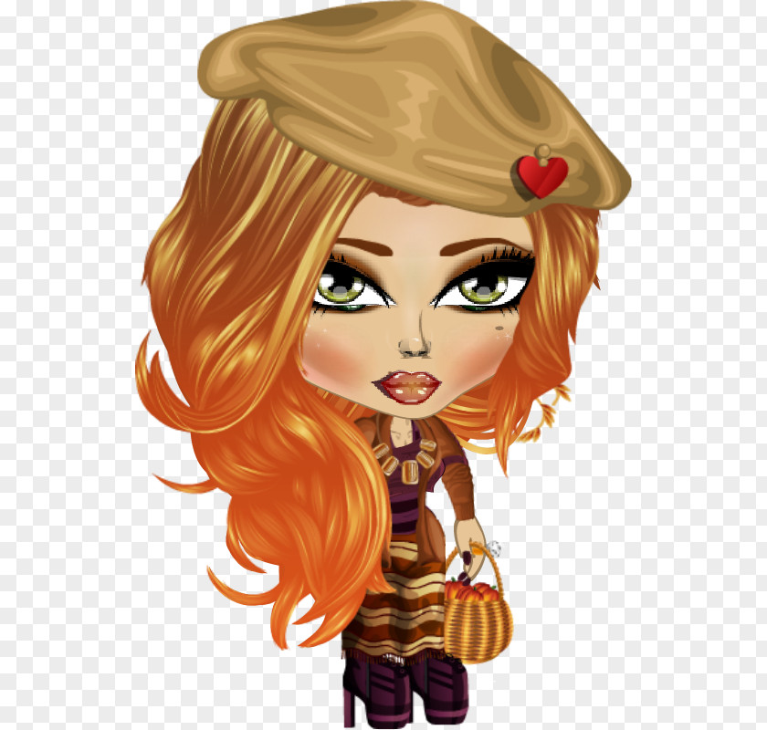 Doll Brown Hair Cartoon PNG