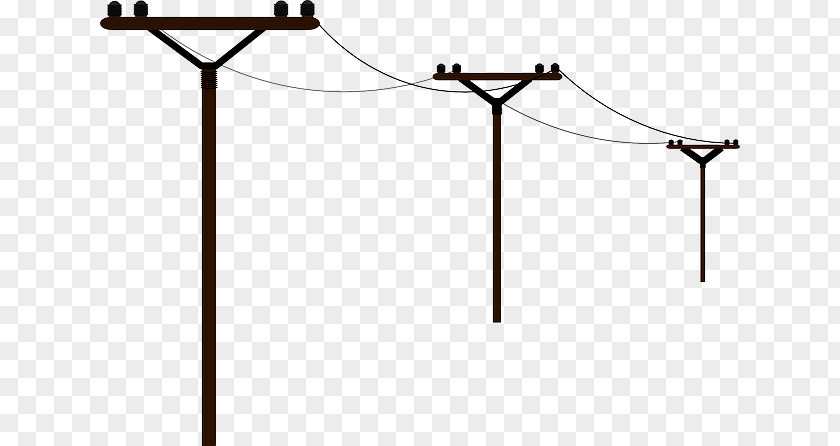 Telephone Pole Utility Electricity Overhead Power Line Clip Art PNG