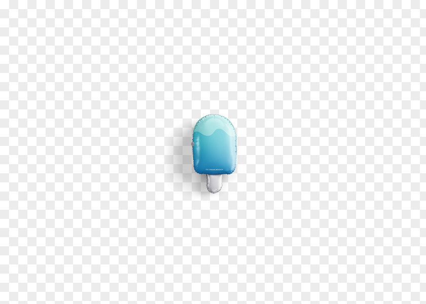 Blue Ice Cream Cocktail Cube PNG