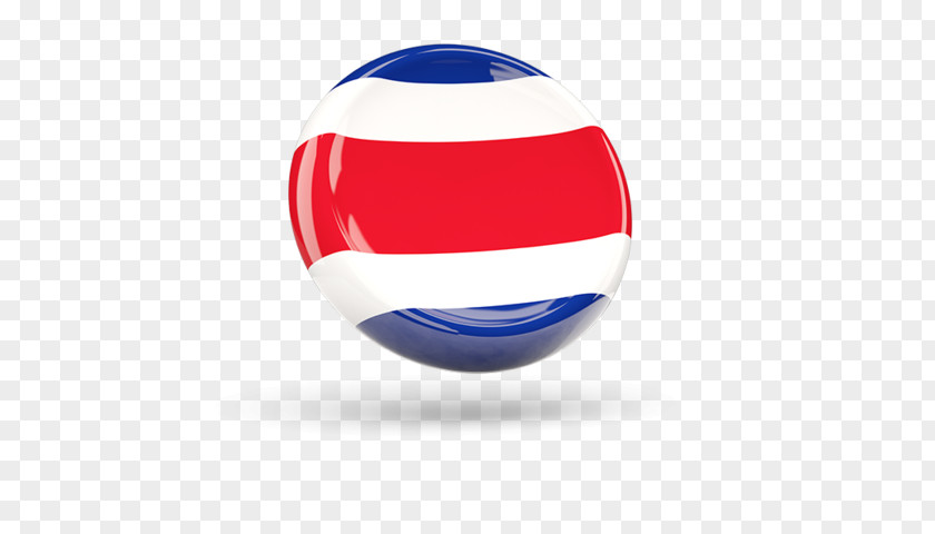 Flag Costa Rica Cobalt Blue Sphere PNG