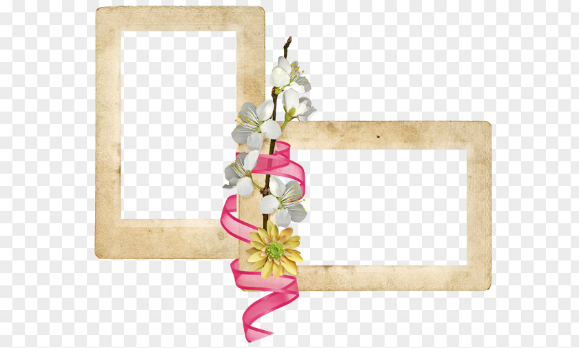 Plant Flowers Creative Floral Border Pattern Material PNG