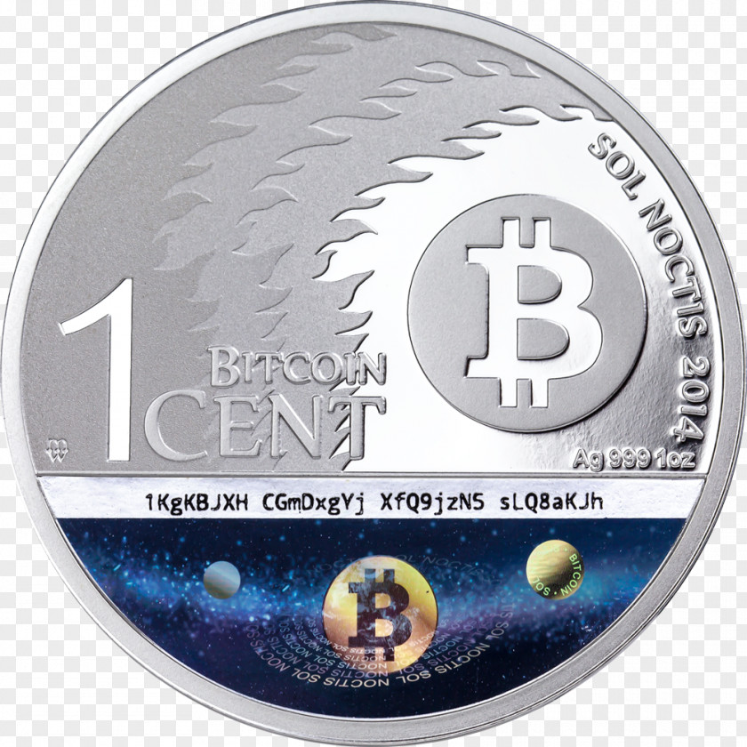 Bitcoin Silver Coin Payment System PNG