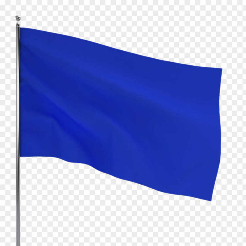 Hand Painted Blue Oblong Flag Icon PNG