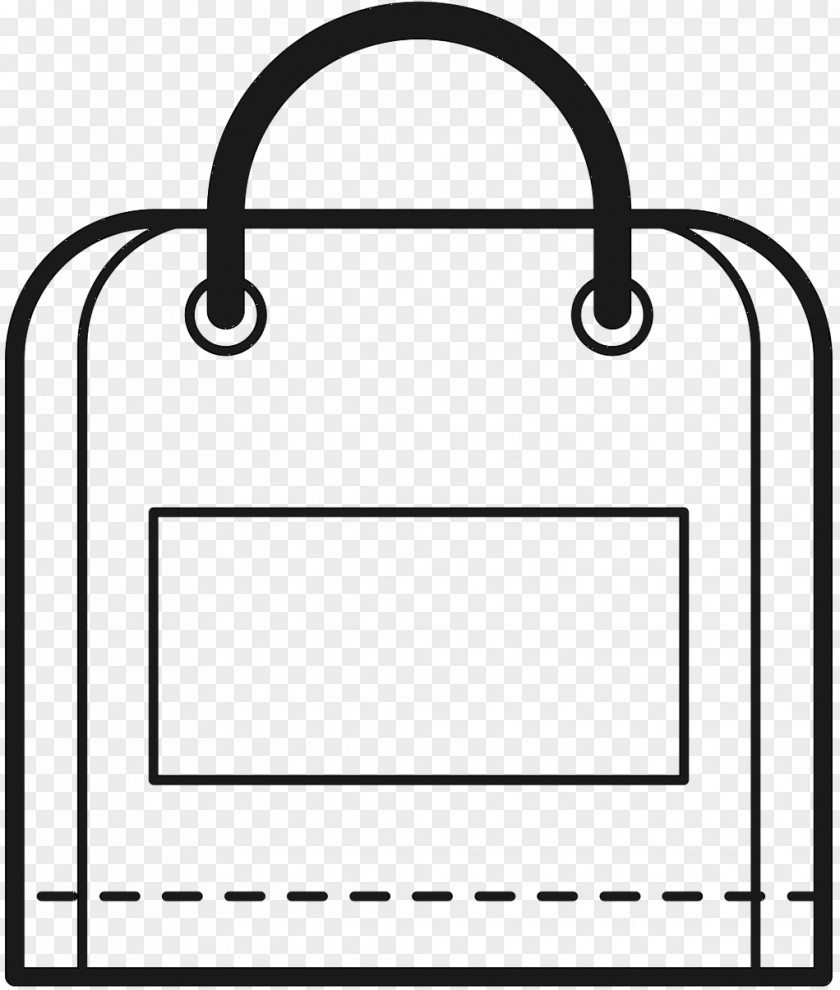 M Line Padlock Angle Design Black & White PNG