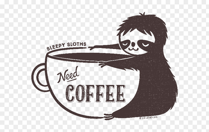 Sloth Sticker Brand Top Decal PNG