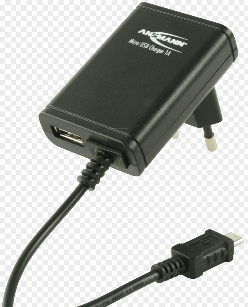 USB Battery Charger Micro-USB AC Adapter PNG