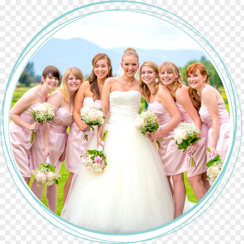 Wedding Bridesmaid Dress Floral Design Cut Flowers PNG