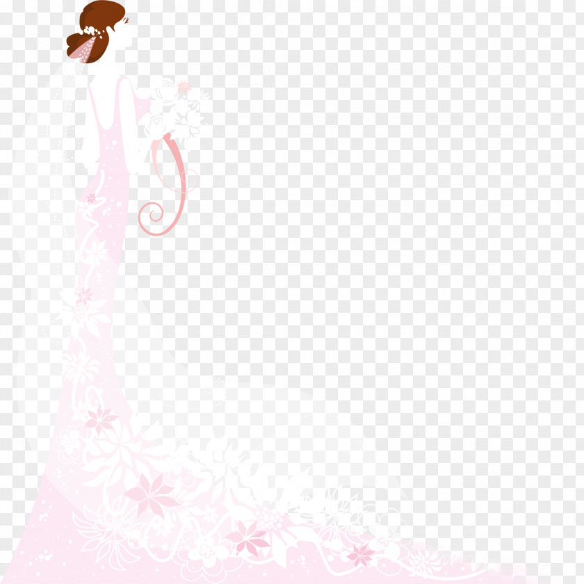 Bride Textile Pattern PNG