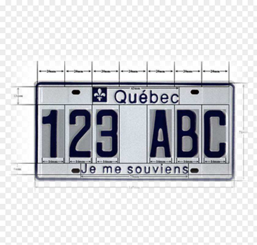 Design Vehicle License Plates Product Québec PNG