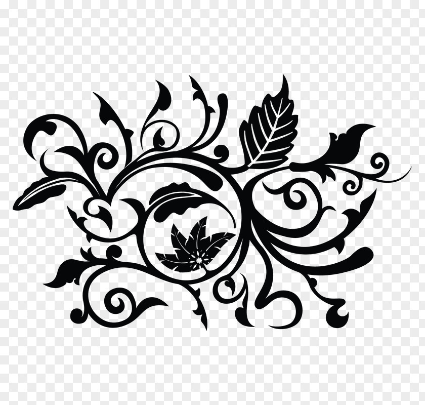 Flower Black And White Floral Design Clip Art PNG