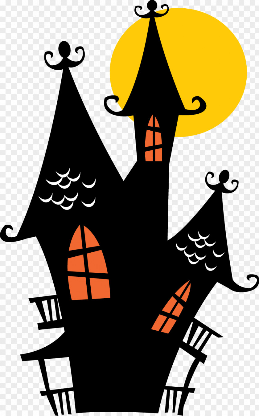 Halloween Cake Haunted House Wall Decal Clip Art PNG