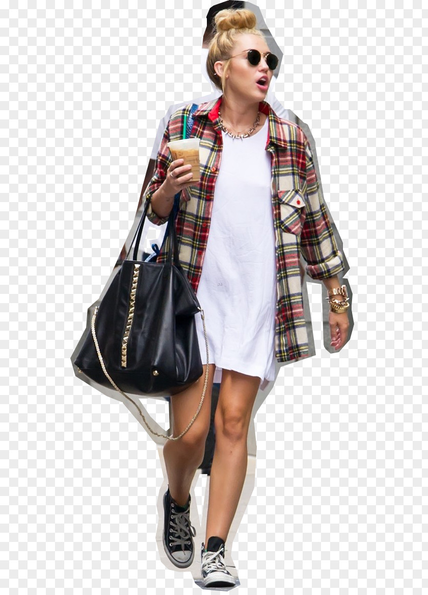 Miley Cyrus T-shirt Tartan Dress PNG