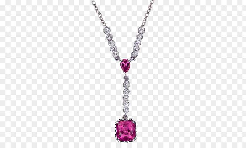 Necklace Amethyst Sapphire Jewellery Diamond PNG