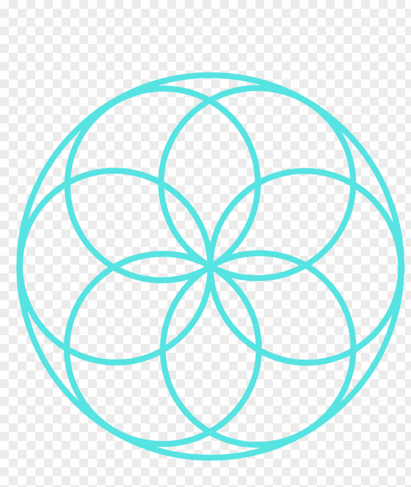 Symbol Overlapping Circles Grid Art Sacred Geometry Vector Graphics PNG