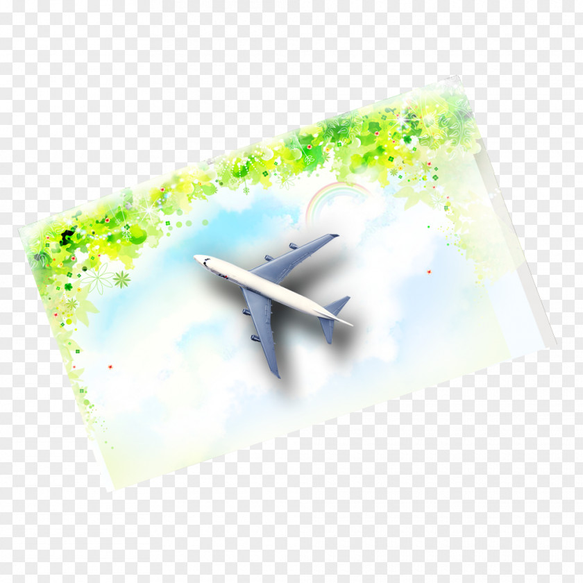 Aircraft Paper Travel Poster Material Airplane PNG