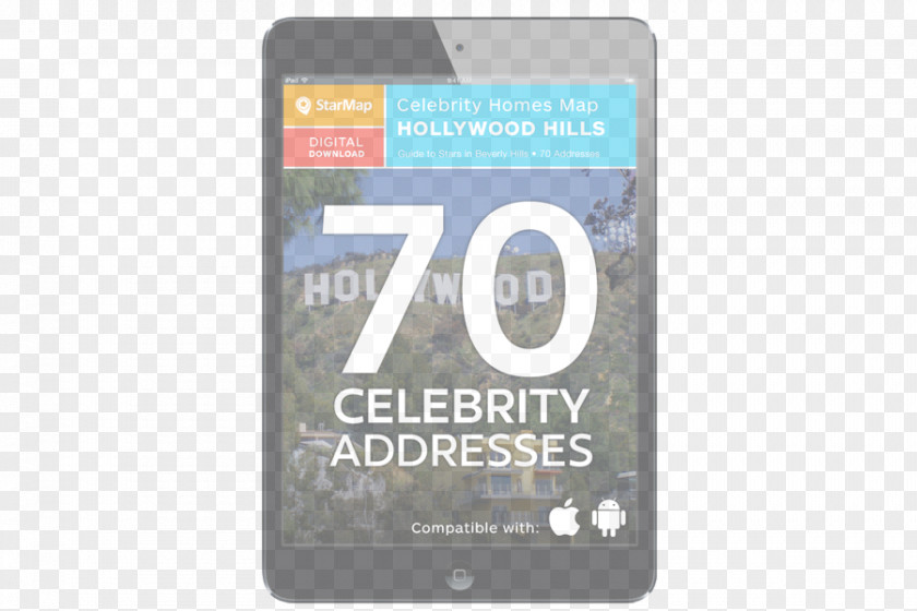 Hollywood Sign Beverly Hills Boulevard Map Celebrity PNG