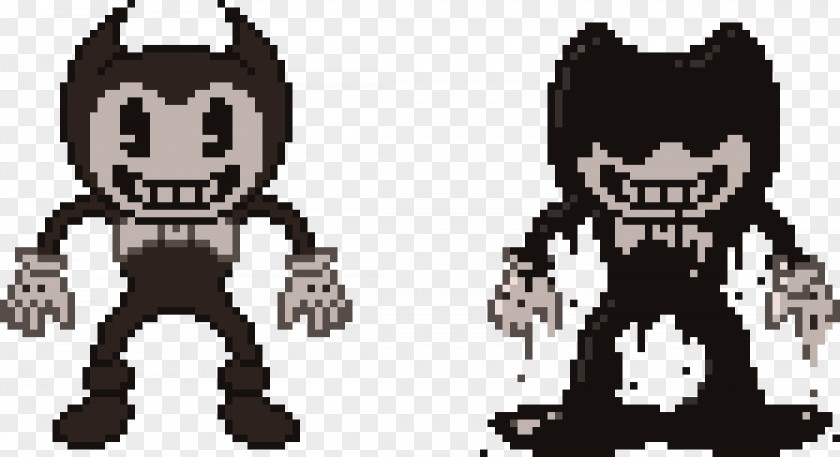 Animation Bendy And The Ink Machine Pixel Art PNG