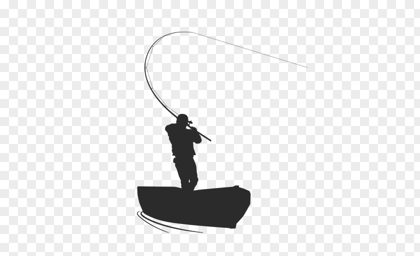 Fishing Pole Silhouette Fisherman PNG