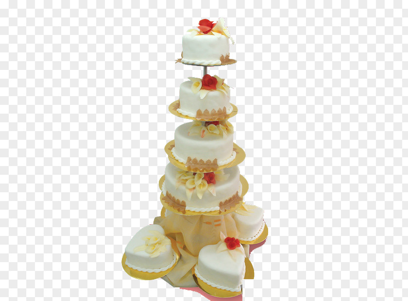 Five-story Wedding Cake Layer Torte PNG