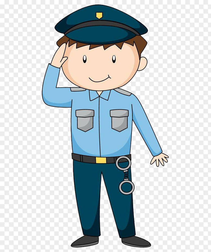 Police Salute Officer Royalty-free Cartoon Illustration PNG