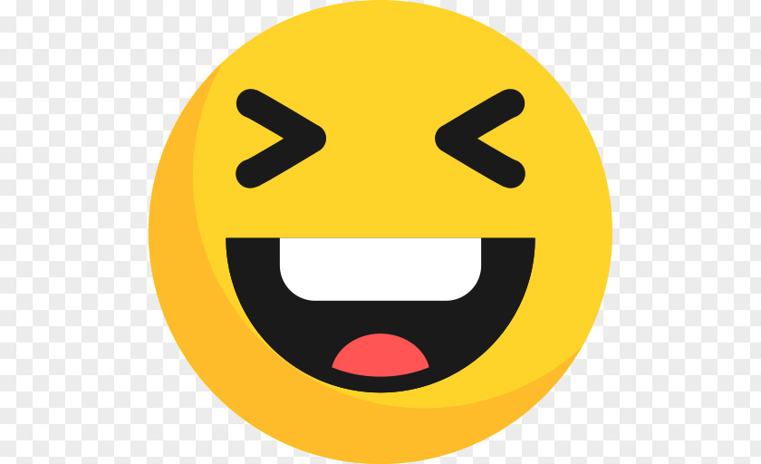 Happy Laugh Emoji Transparent Clipart. PNG