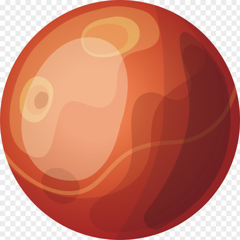 Red Planet Circle PNG