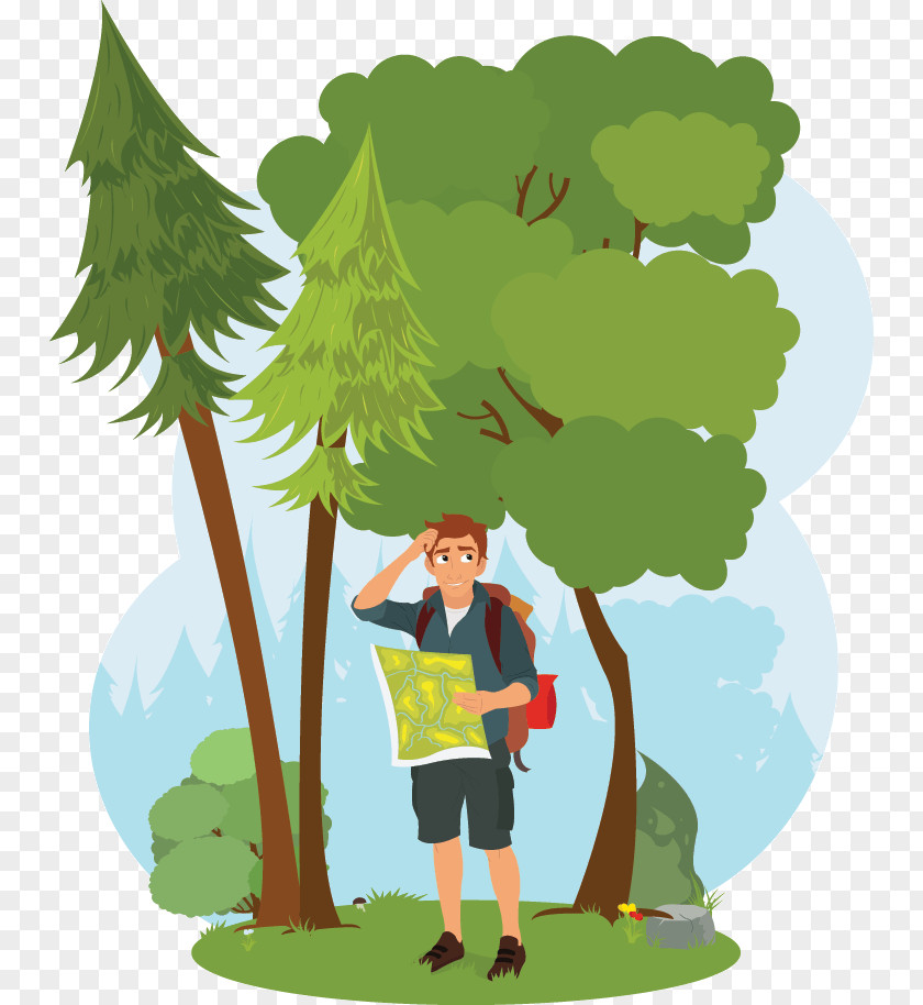 Nature Hiking Clip Art PNG