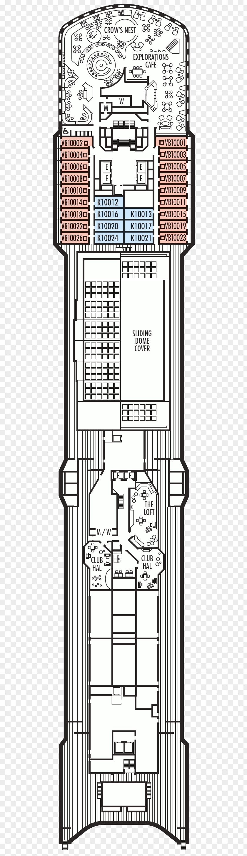 Observation Deck Floor Plan Architecture Facade Furniture PNG