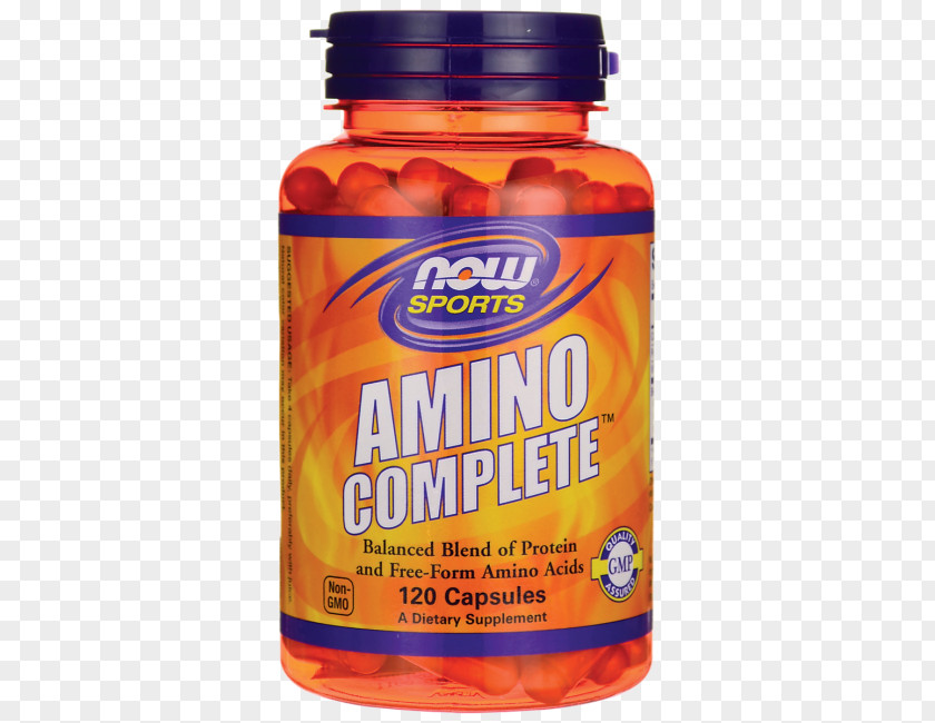 Proteins Gmo Crops Dietary Supplement Amino Acid Capsule NOW Sports Complete PNG