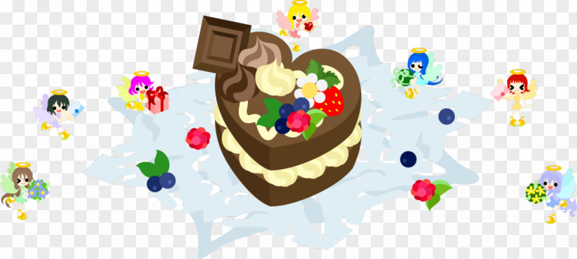 Chocolate Cake Vector Graphics Illustration PNG