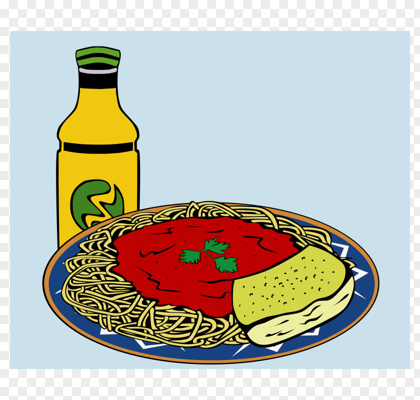 Fast Food Clipart Pasta Spaghetti With Meatballs Italian Cuisine Marinara Sauce Garlic Bread PNG