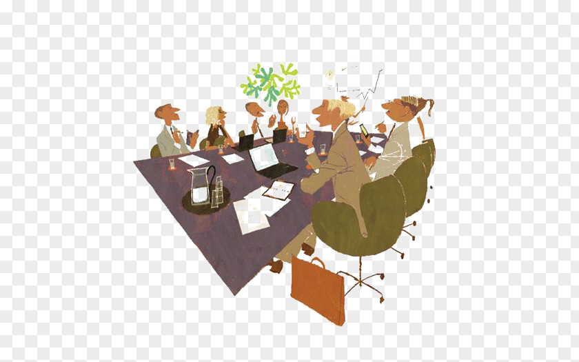 Meeting People Illustrator Cartoon Illustration PNG