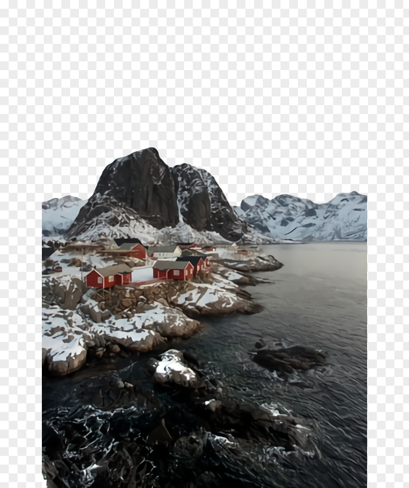 Sea Landscape Natural Rock Mountain Glacial Landform Ice PNG