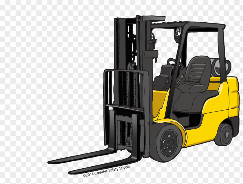 Warehouse Forklift Caterpillar Inc. Heavy Machinery Car Park Manufacturing PNG