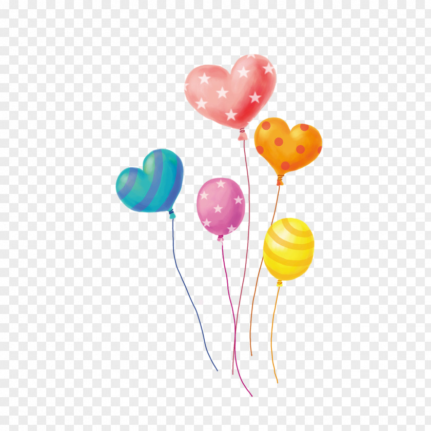 Cartoon Balloons Party Birthday High-definition Television Holiday Wallpaper PNG