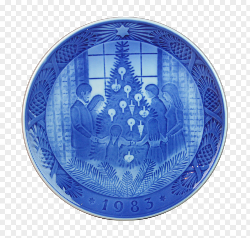 Danish Christmas Plates Plate Vorhelm Delftware Porcelain Ceramic PNG