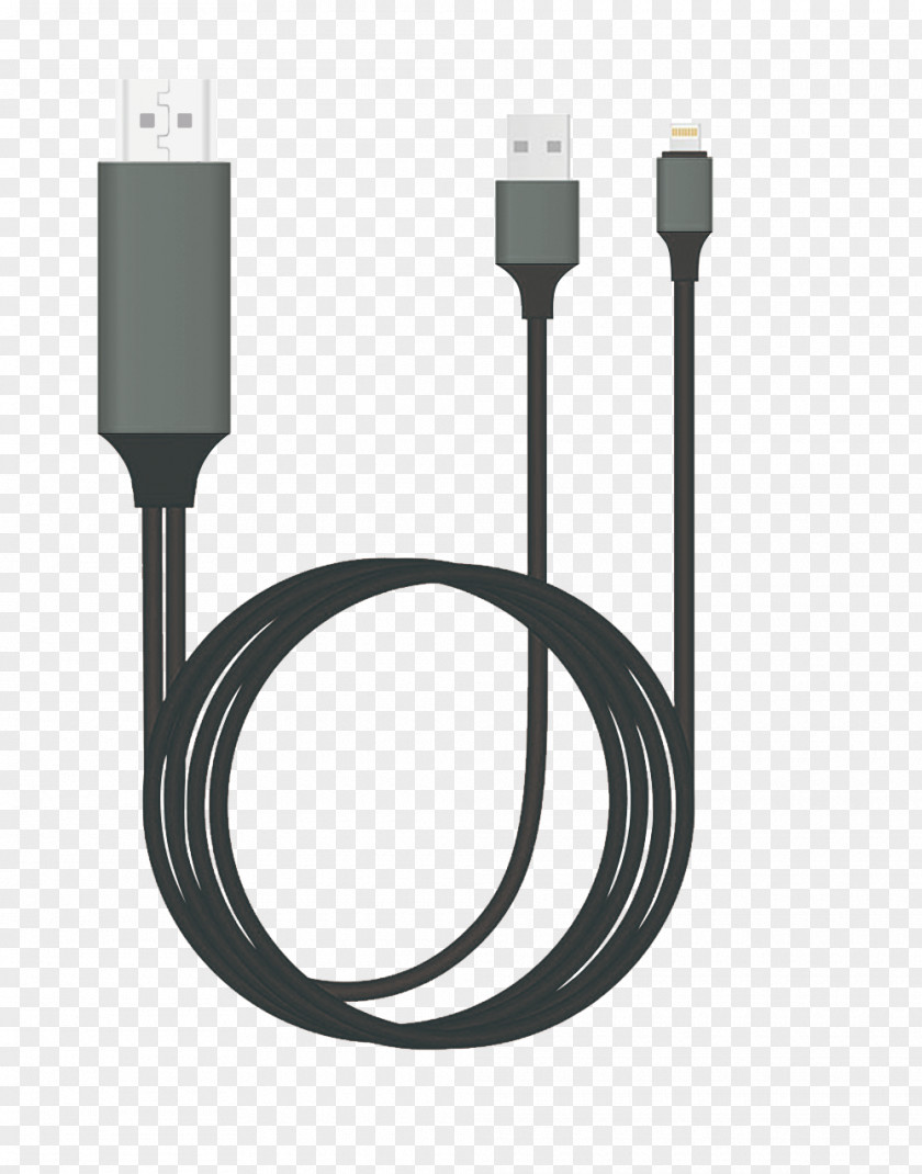 Lightning HDMI Adapter Mobile High-Definition Link PNG