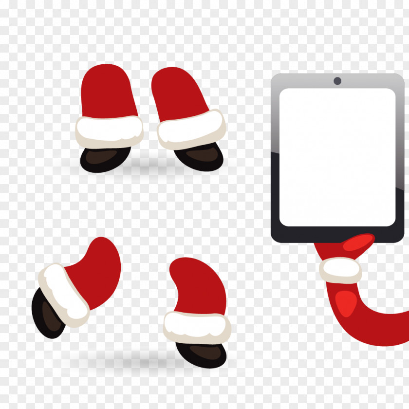 Tablet Vector Santa Claus Pxe8re Noxebl Christmas Illustration PNG
