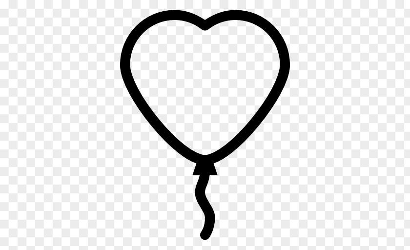 BALLOM Heart Black And White Balloon Clip Art PNG
