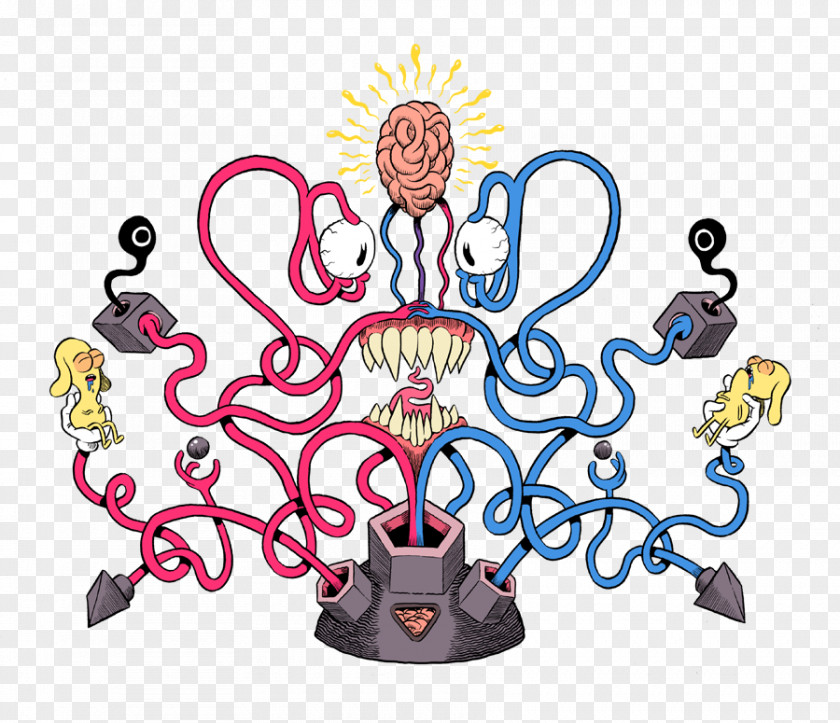 Left And Right Brain Drawing Artist Comics Illustration PNG
