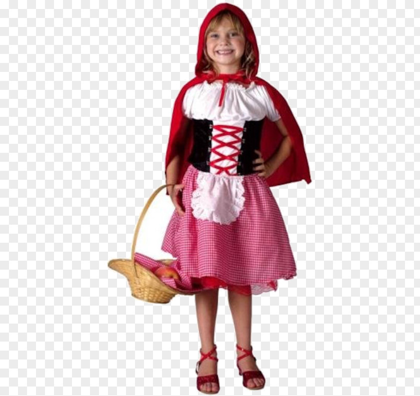 Little Red Riding Hood Disguise Costume Chaperon Dress PNG