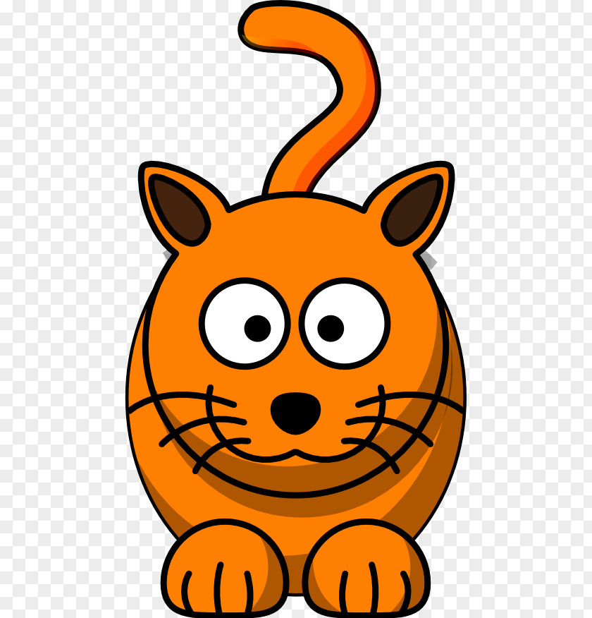 Orange Cat Clipart Drawing Cartoon Clip Art PNG