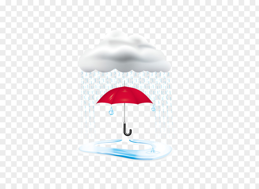 Rainy Weather Text Illustration PNG